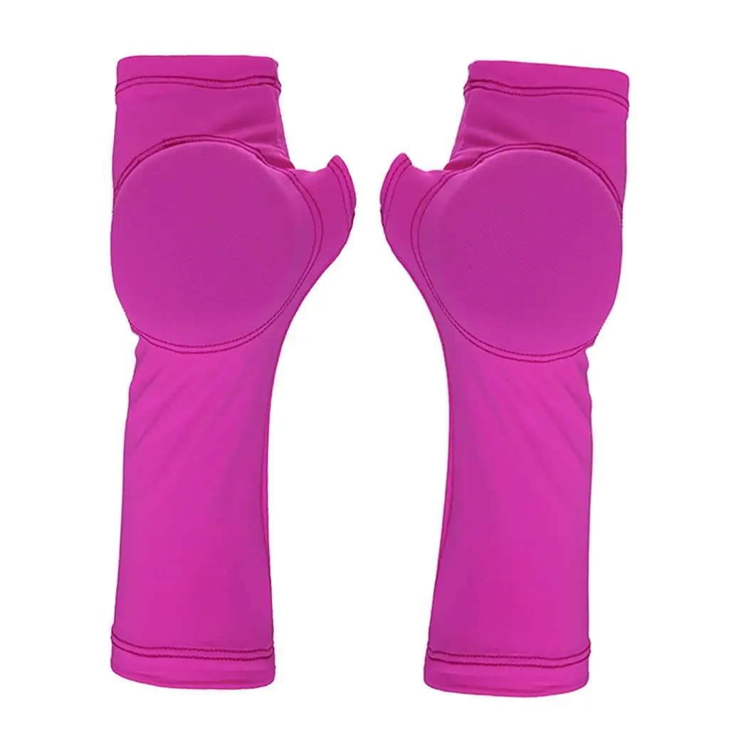 Figure Skating Gloves - Child Adult Figure Skating Hand Protector Pad Ice Sports Elastic Sleeve Warm Padded Protection