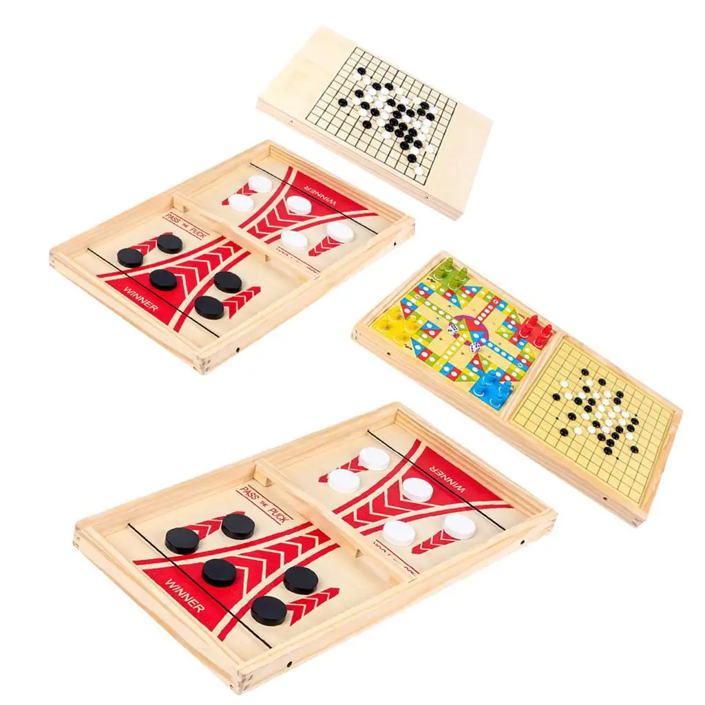 Fast Sling Puck Game Paced, Table Desktop Battle,Winner Board Games Toys Double