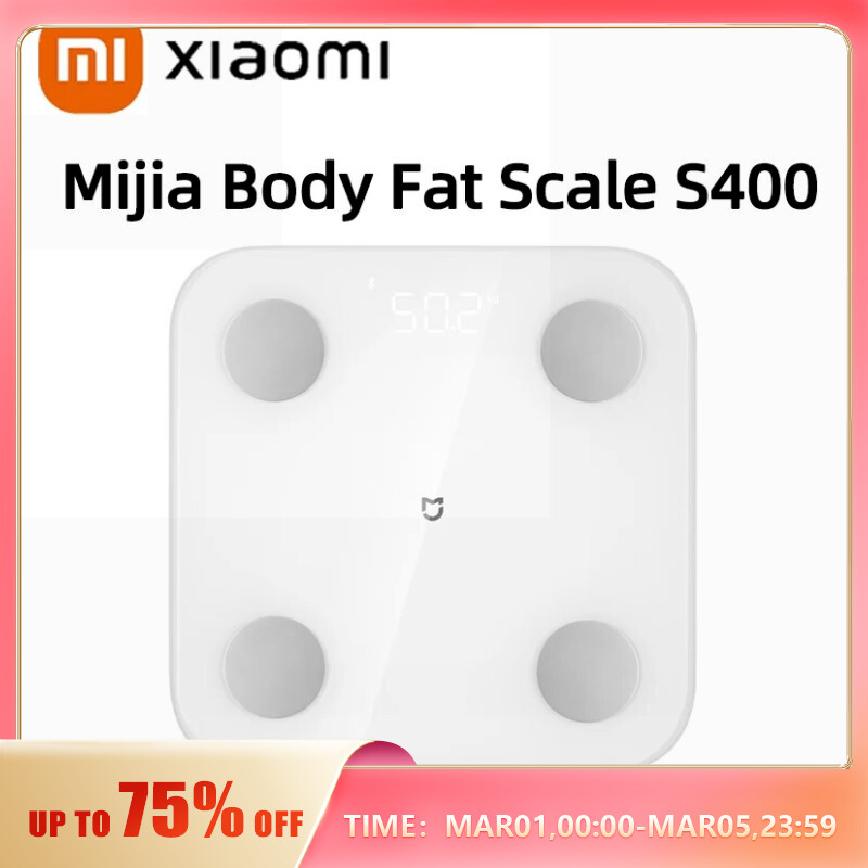 Best of Xiaomi Body Fat Scale S400 Bluetooth 5.0 Weight Scale Smart Home Body Composition 150KG BMR Test Heart Rate Hidden LED Display Reviews & Tips