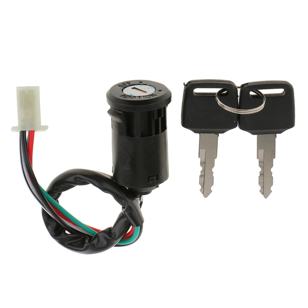 Ignition starter key switch Terminal Wire Digger 2 Keys Suit for Universial Quad & Dirt Bikes