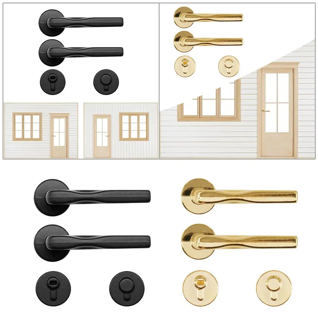 Miniature 1:6 Scale handle for door Lock DIY Doll House Simulation Decor