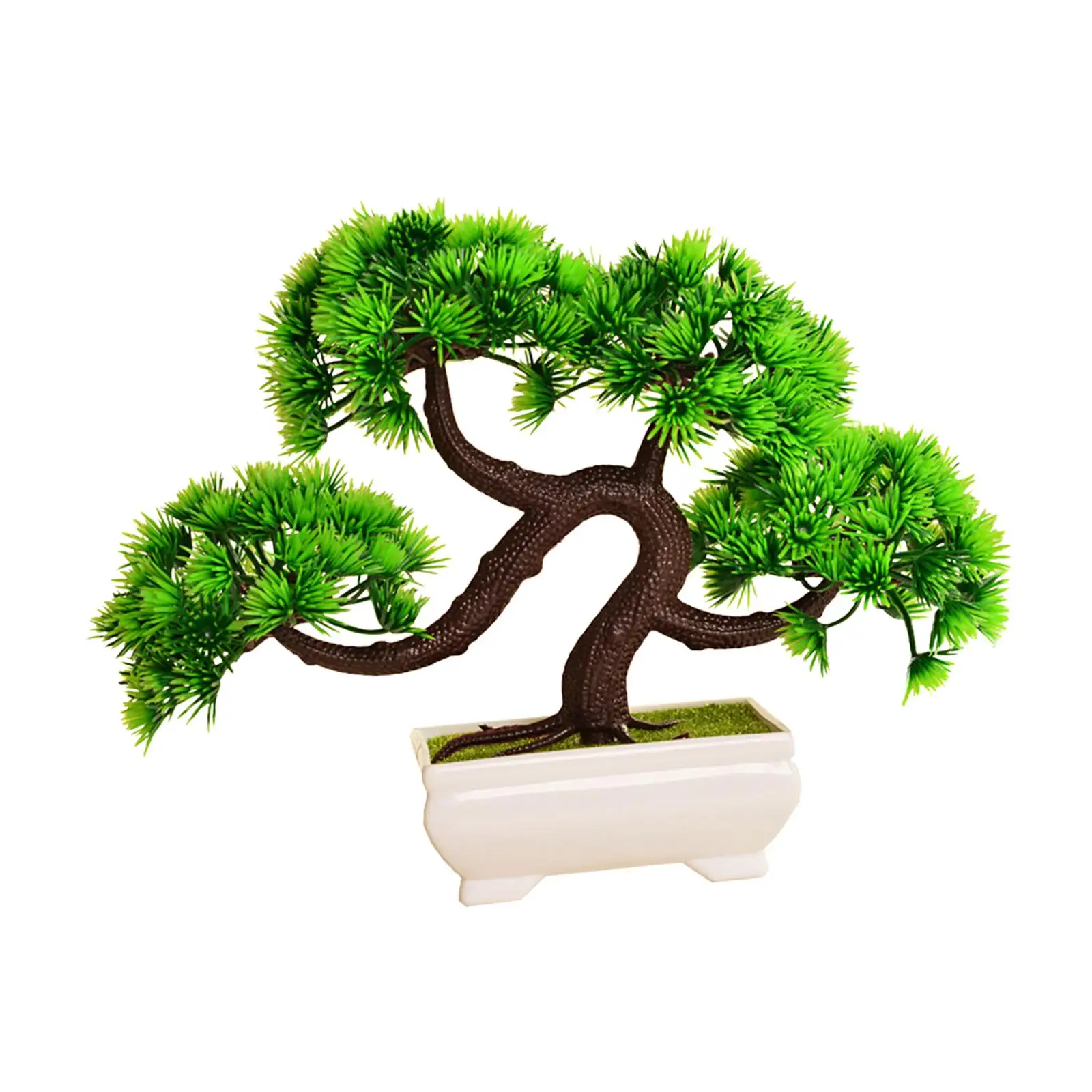 Artificial Bonsai Tree Desk Display Fake Plant Potted Tree Faux Potted Plant for Bedroom Table Living Room Indoor Bookshelf
