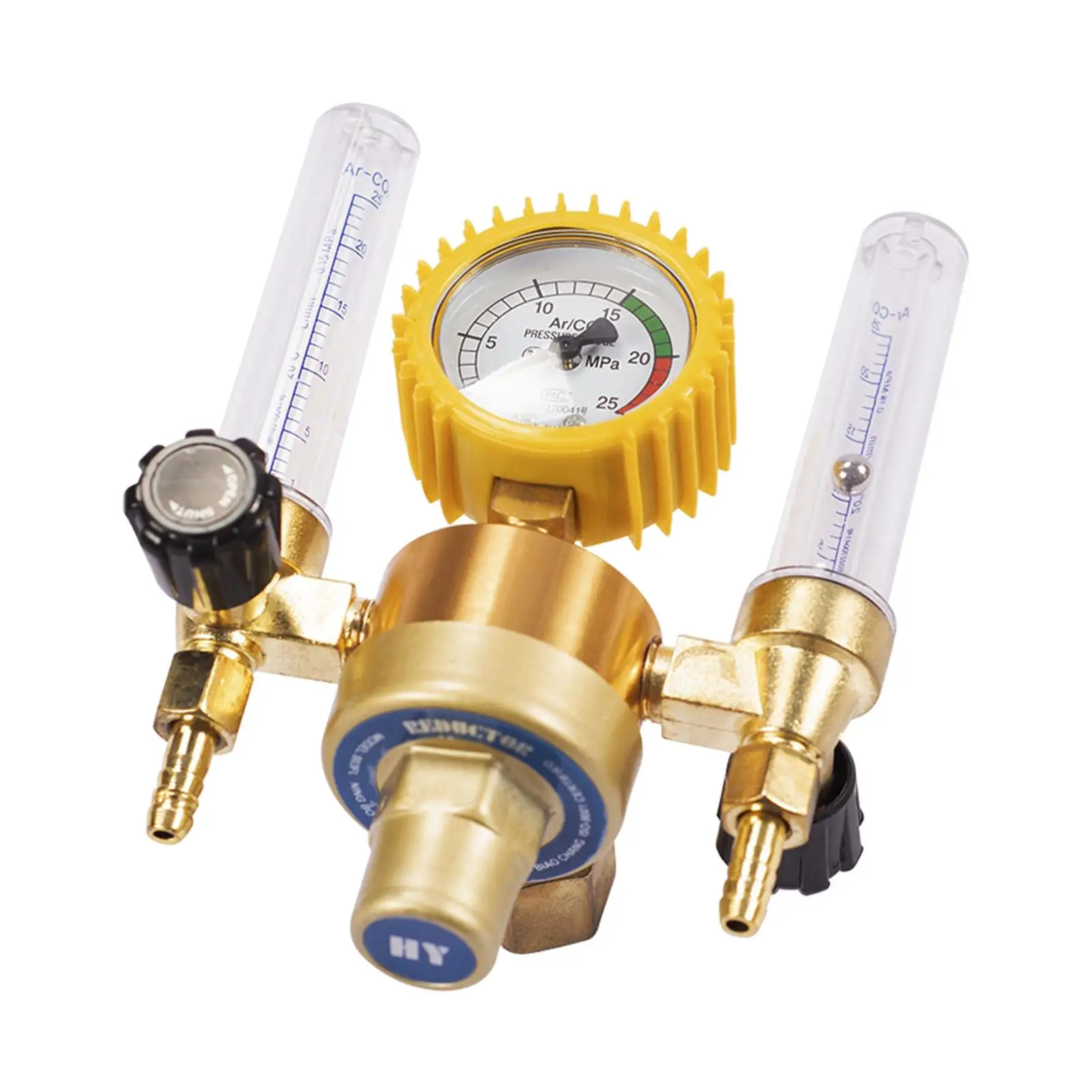 Precise Argon Gas Regulator Valve Double Tube Flowmeter Welding Supplies