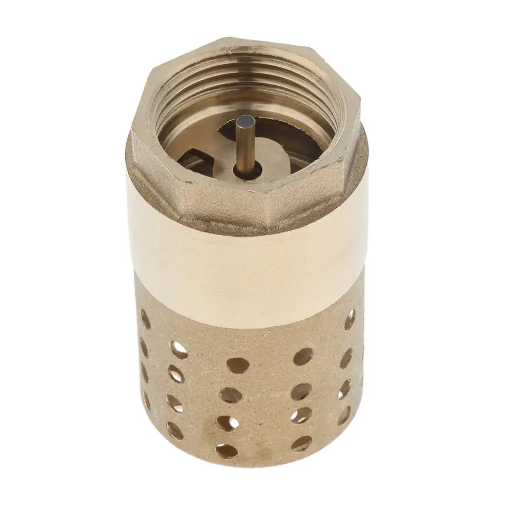 Brass Foot With Holes Strainer Filter DN25 1 Inch, Installed at or at the bottom of