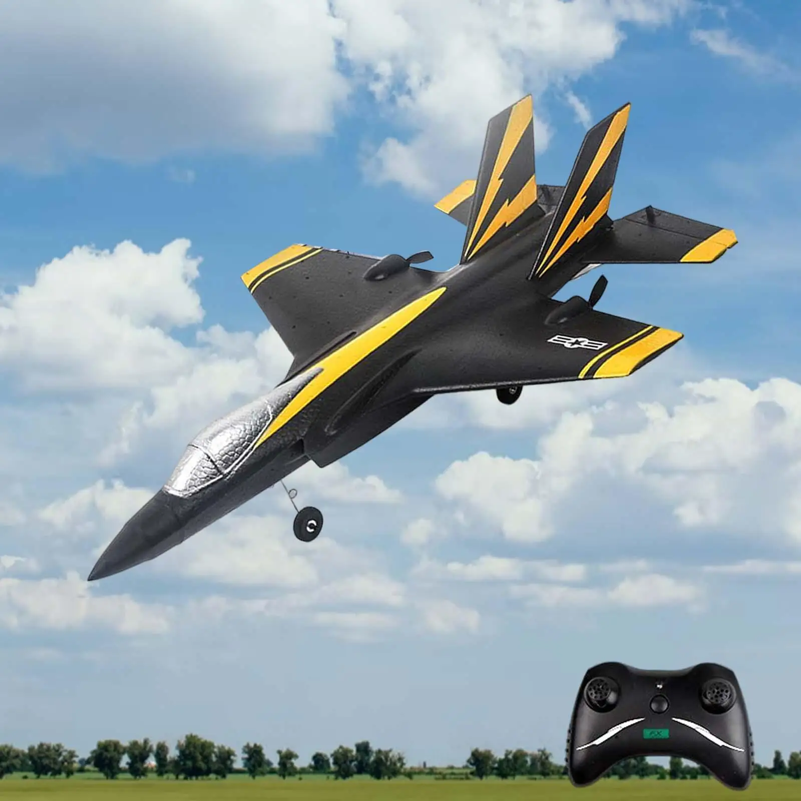 2.4G Remote Control Plane Toys F35 RC Fighter Glider for Kids Adult Outdoor