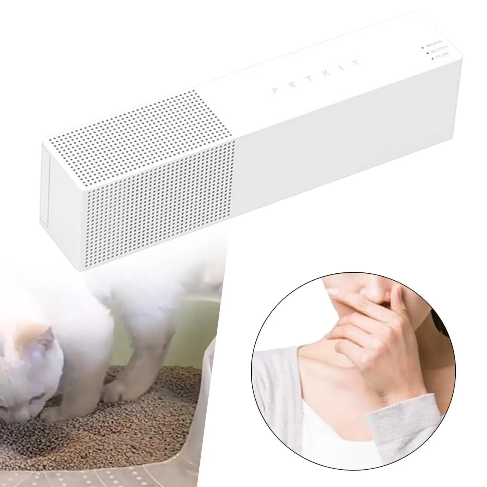 Pets Odor Eliminator Cat Litter Freshener Dog Toilet Odor Remover Wall Mounted Mute Cat Litter Deodorizer for Home Small Area