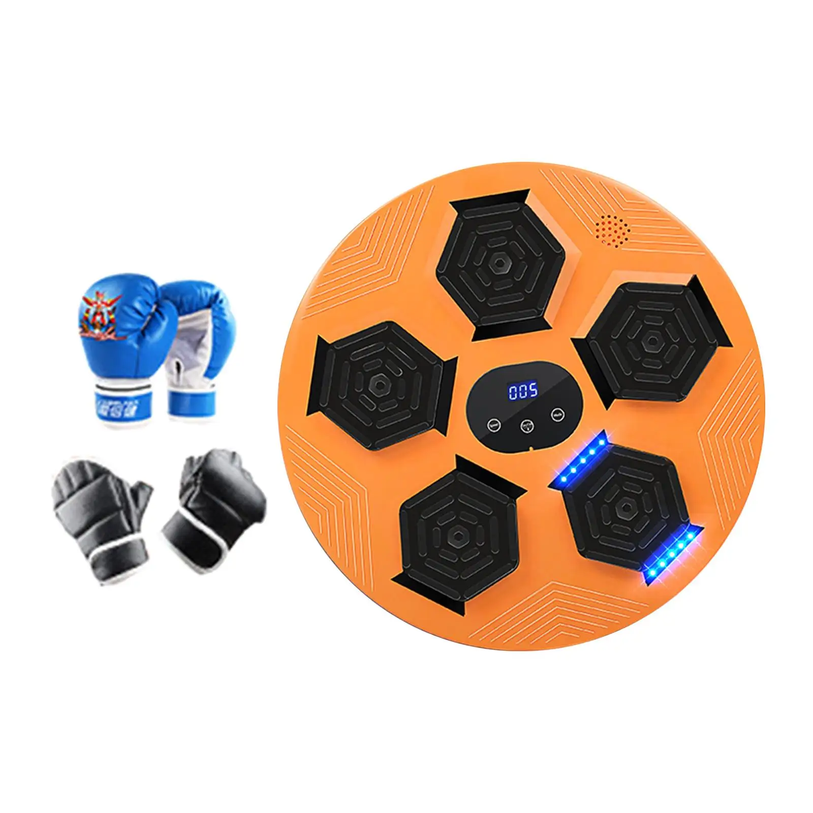 Music Boxing Machine Sports Martial Arts Electronic Wall Mount Adults Kids Musical Target Improves Agility Reaction Times