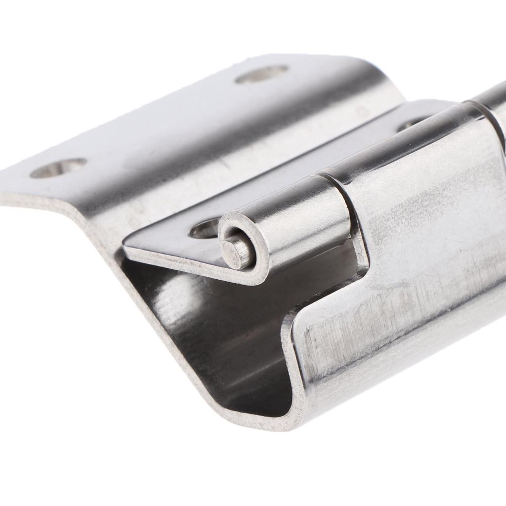 High Polished Stainless Steel Strap Hinge Door Hinge Flush Mount Deck Hardware for Marine Boat Yacht RV