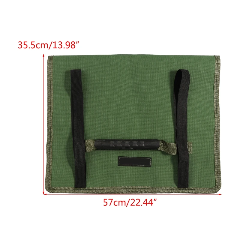 Upgraded Wide Mouth Tool Bag Canvas Heavy Duty High Capacity Handbag Portable Multi-function Tool Bag for Wrench Pliers tool storage cabinets