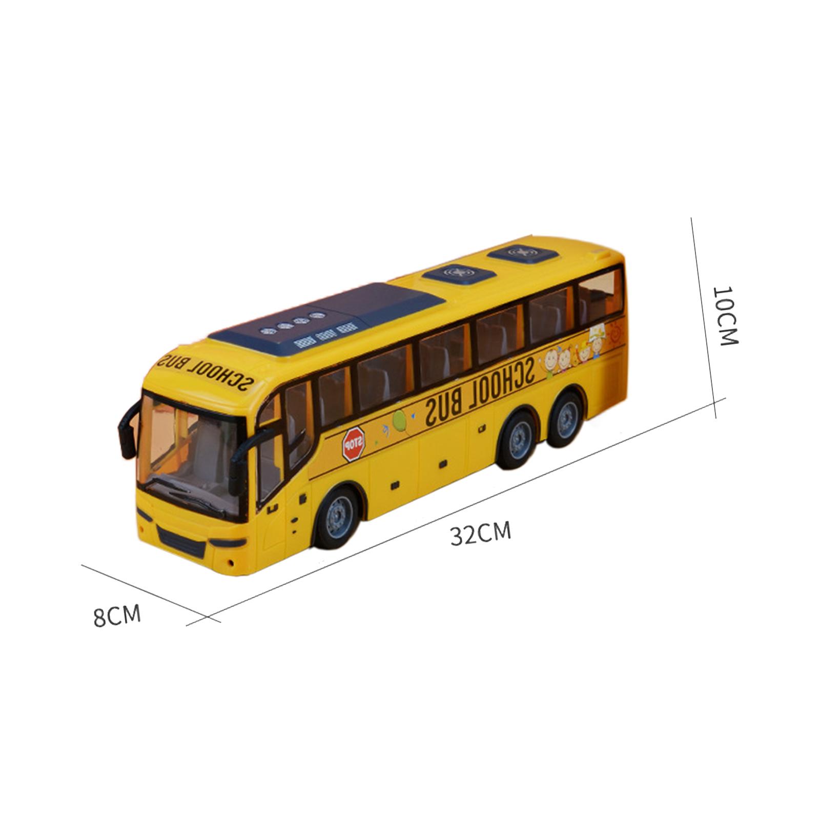 Musical RC School Bus Toy Playtime with Lights and Music for Boy Girl Kids