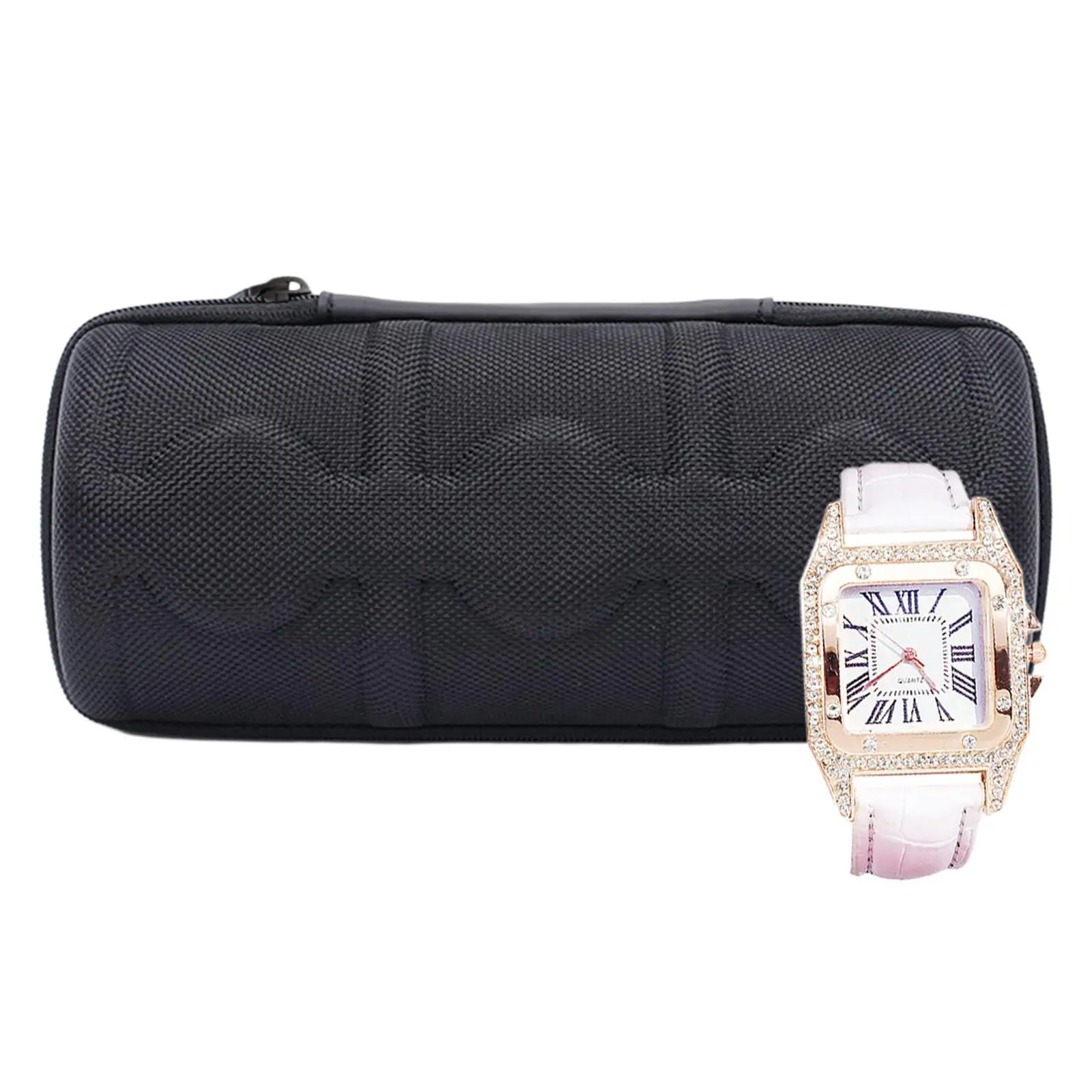 3-Slot  Organizer Portable Roll Pouch Display Case for Wristwatches