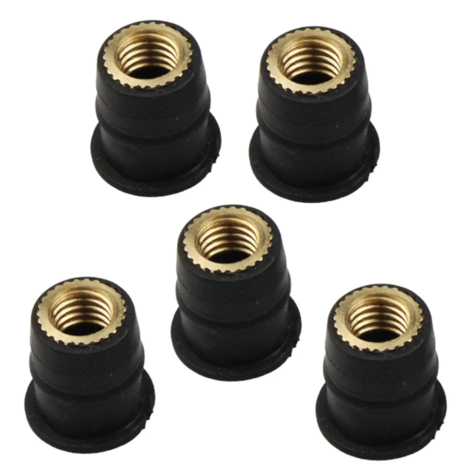 5x Windshield Well Nut Motorcycle Accessories Brass Nut for Kayak Canoe