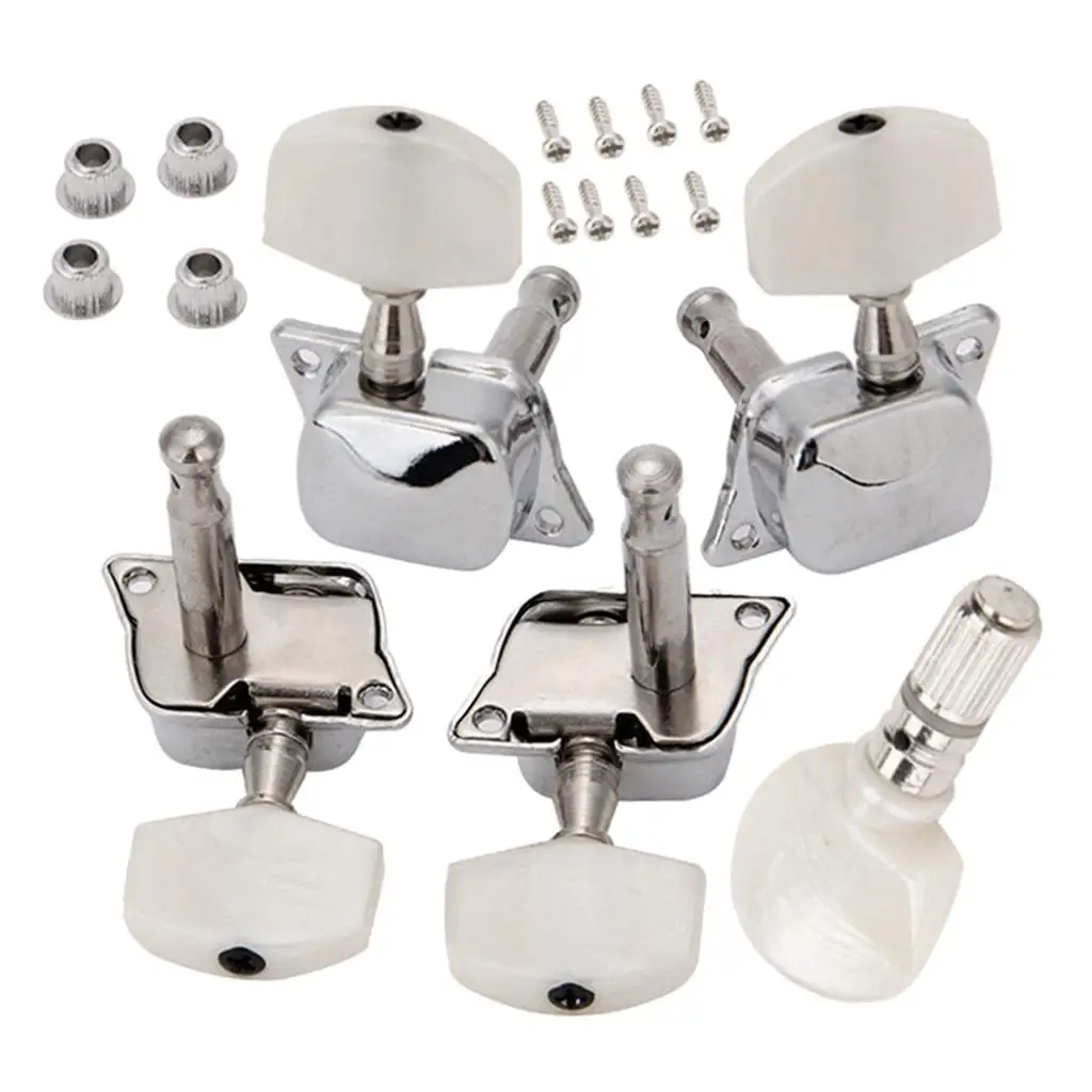 5 Pieces Machine Heads Knobs Semi-closed Strings Tuning Pegs for 