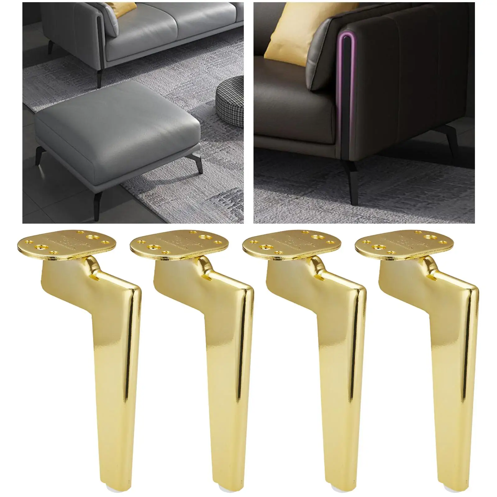 4Pcs Iron Furniture Legs  Decorative Sofa Legs Replaceable Parts for Cupboard Table Bookcase Cabinet Furniture
