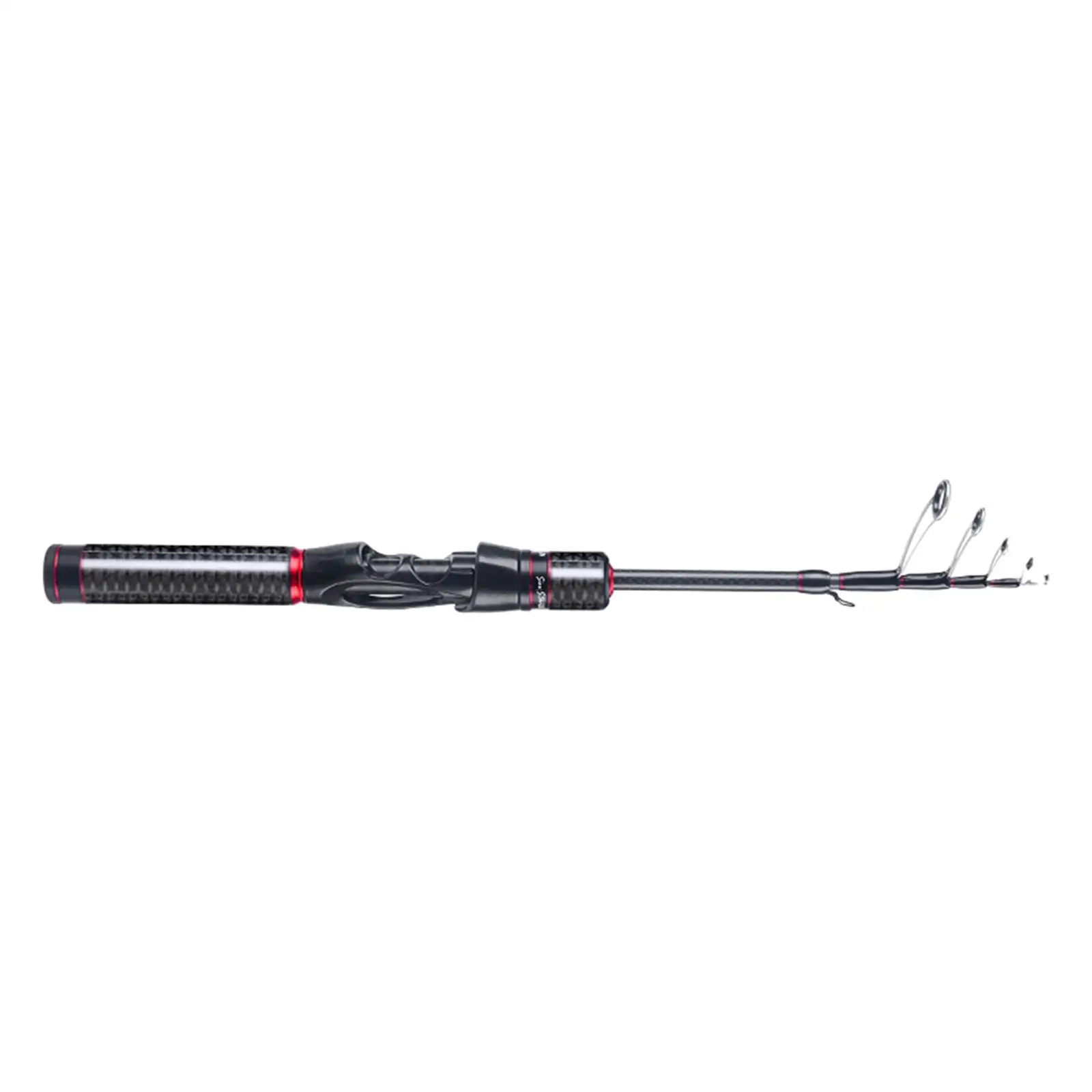 Carbon Fiber Fishing Rod Compact Portable Fishing Tool for Travel Carp Trout