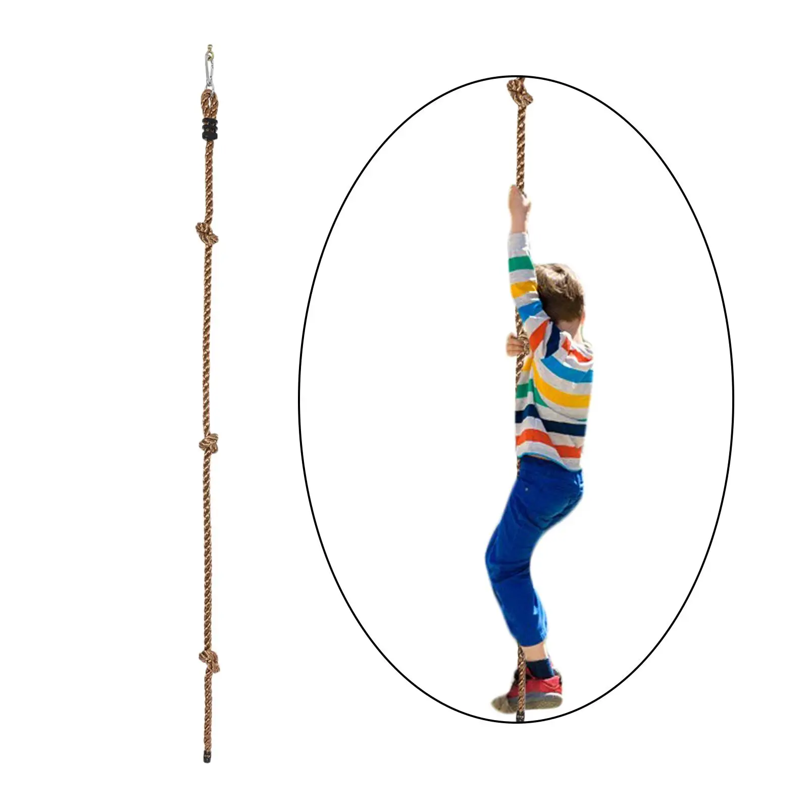 Climbing Rope Swing 2M Tree Climbing Rope for Outside Climbing Outdoor