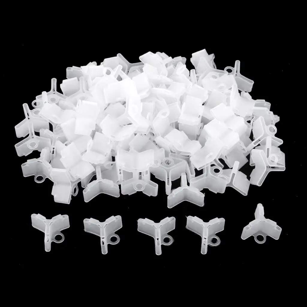 100 Pieces Fishing Triplets Hook Protective Cover Holder Accessories