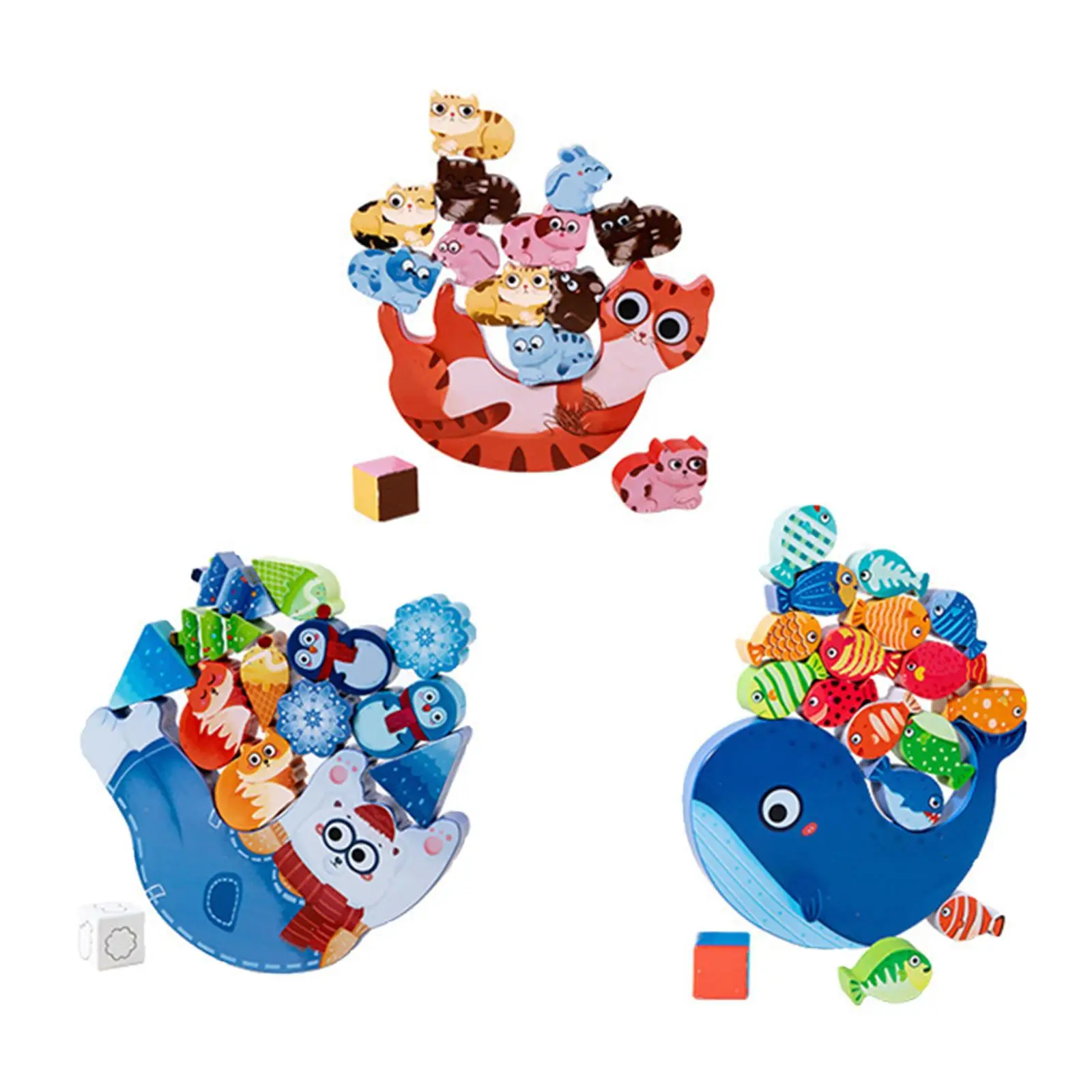 Montessori Educational Stacking Toys for Boys Girls 1 2 3 4 5 Year Old Gifts