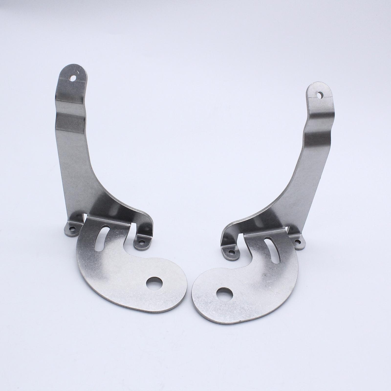 2 Pieces Spotlight Brackets Accessories Auto Chrome Metal Fog Light Spotlamp Fit for  Mini One Cooper S 2001-2006