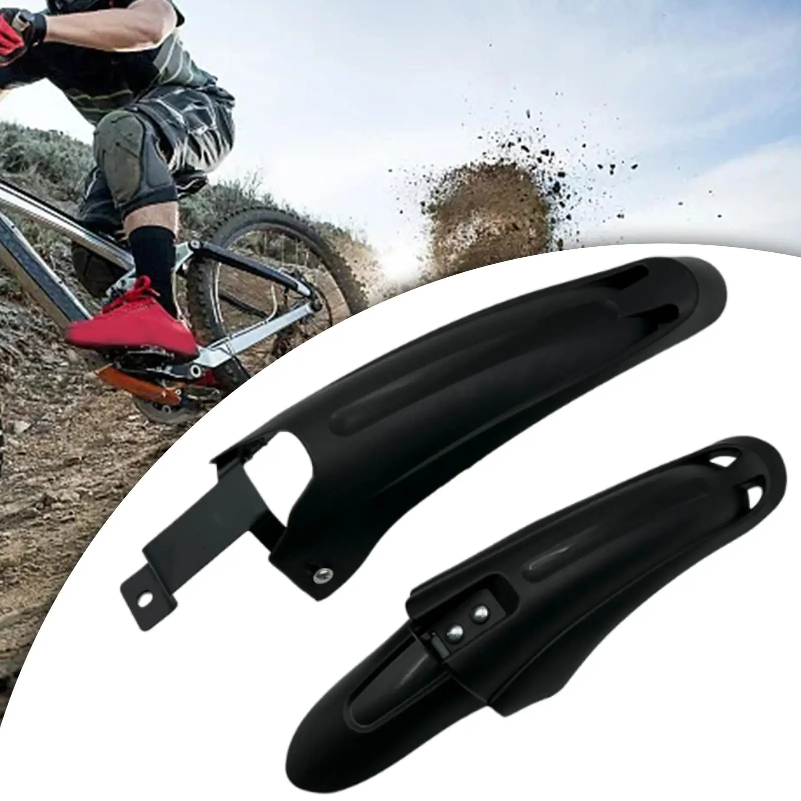 Bicycle Tire Mudguard Front and Rear for 20-26inch Mud Flaps Bike Fenders for BMX Road Bikes Mountain Bikes Cycling Riding