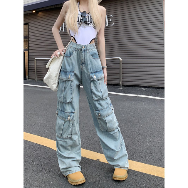 AMERI 新品♡BIG POCKET HIGH WAIST PANTS-