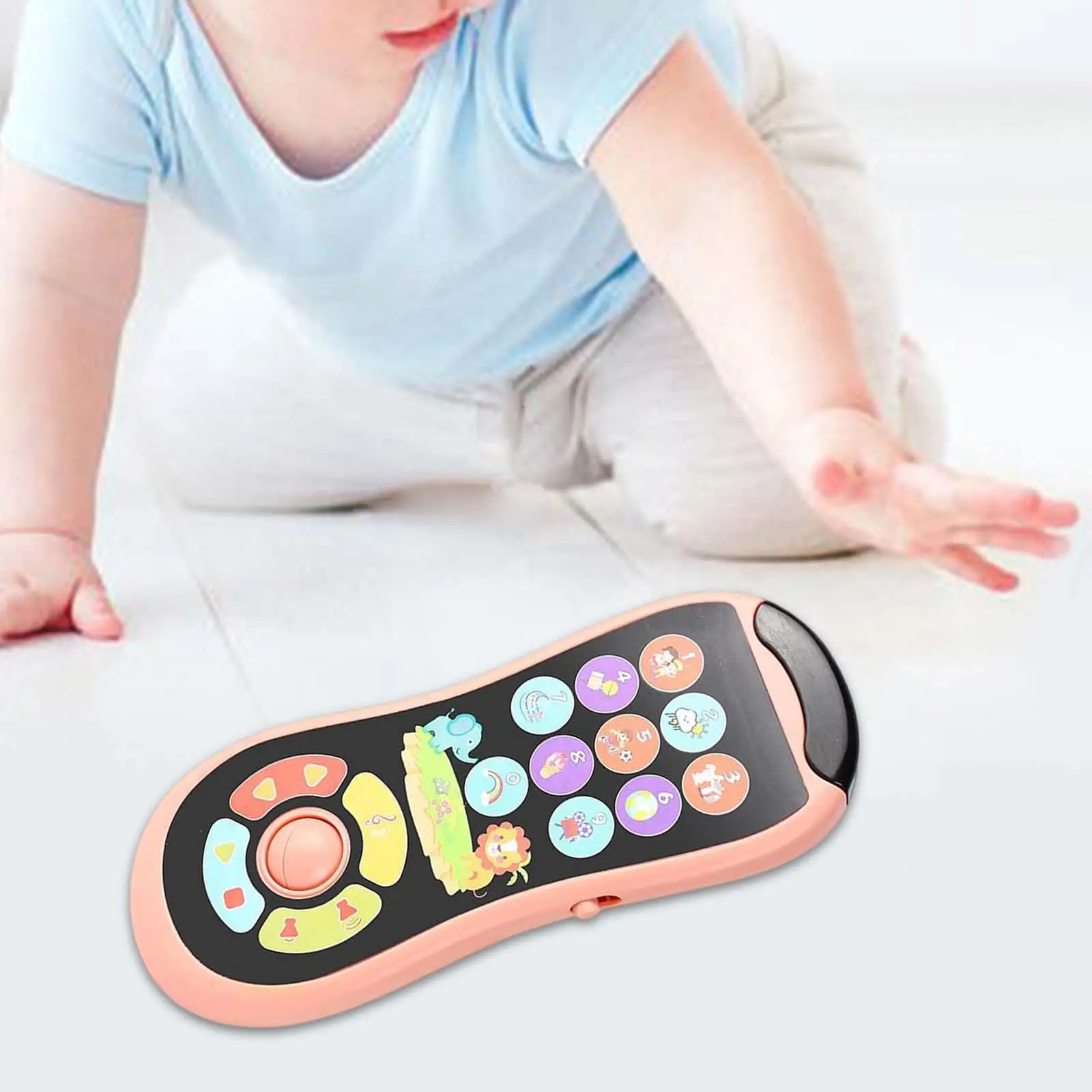 Portable Mini Phone Toys Early Learning Educational Toy with Lights and Music for Toddlers Girls Preschool Boy Birthday Gift