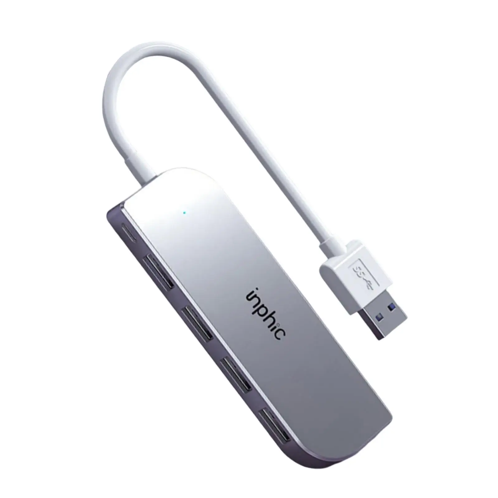 4 Port USB 3.0 Hub Fast Data Transfer High Speed USB Splitter for Mac/Windows Desktop PC