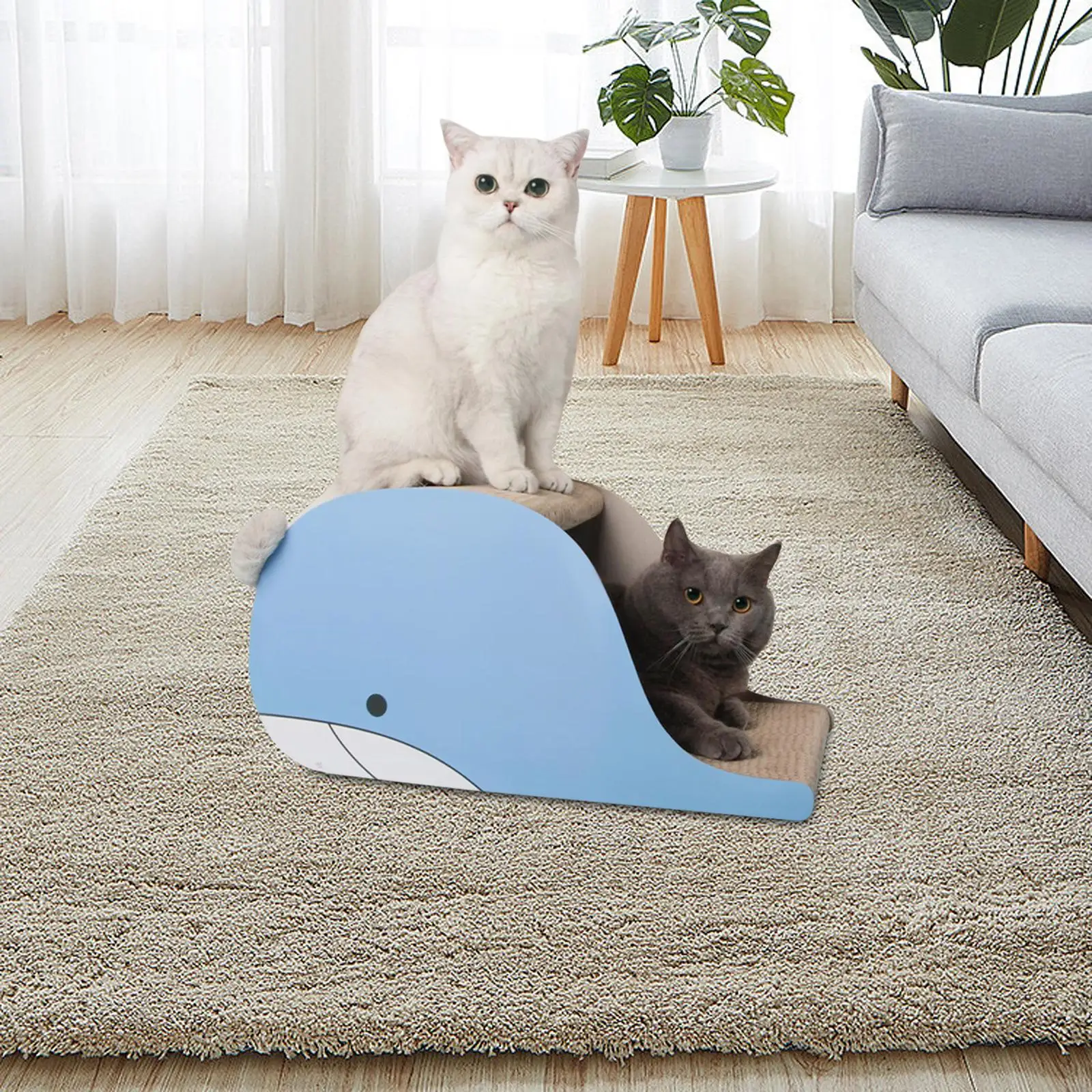Cat Scratch Pad Nest Interactive Play Toy Cat Scratching Bed Prevents Furniture Damage Durable Corrugated Paper Scratching Board