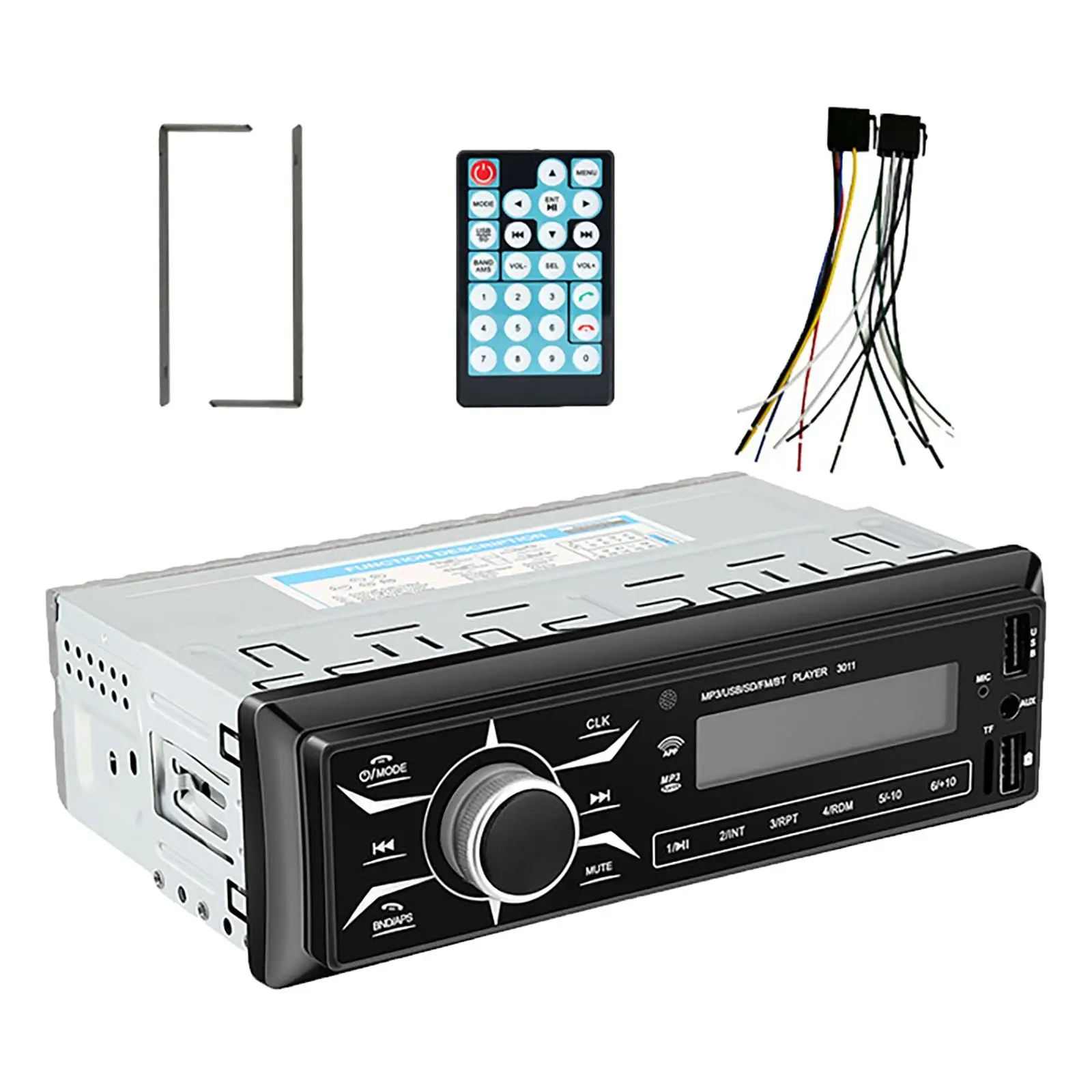 Wireless Bluetooth Car MP3 Player 24V WMA WAV Fla Dual USB Multimedia Handsfree USB Drive Receiver with Remote Control for Truck