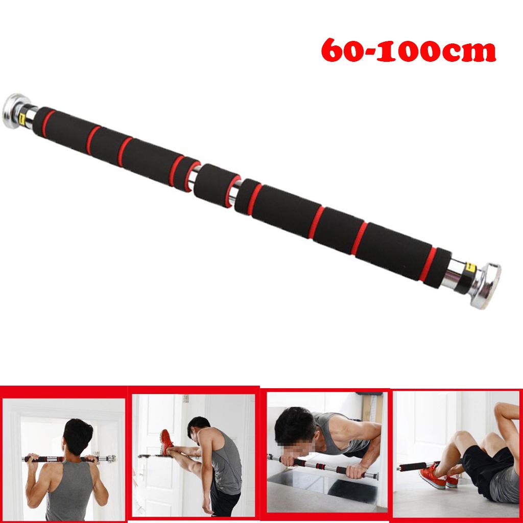 Telescopic Door Chin Up Adjustable Home Gym Exercise Pull Up Bar 60-100cm Fitness Equipments