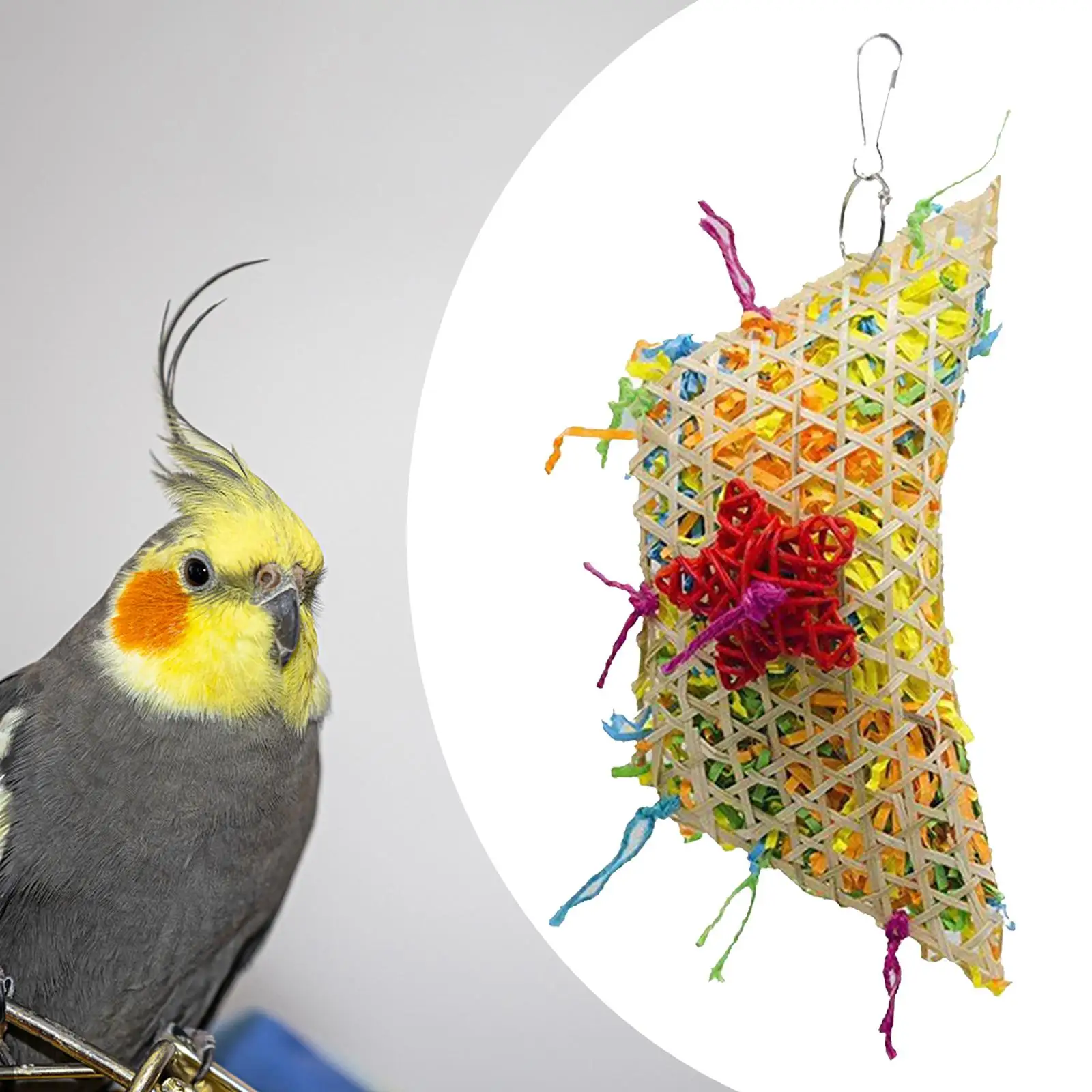 Bird Chewing Toy, Creative Climbing Parrot Toy for Cockatiels Parakeets Macaws Budgies