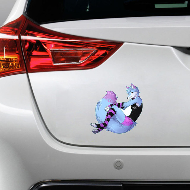 Femboy Hooters Furry Car Stickers Vinyl Waterproof Cute Sunscreen