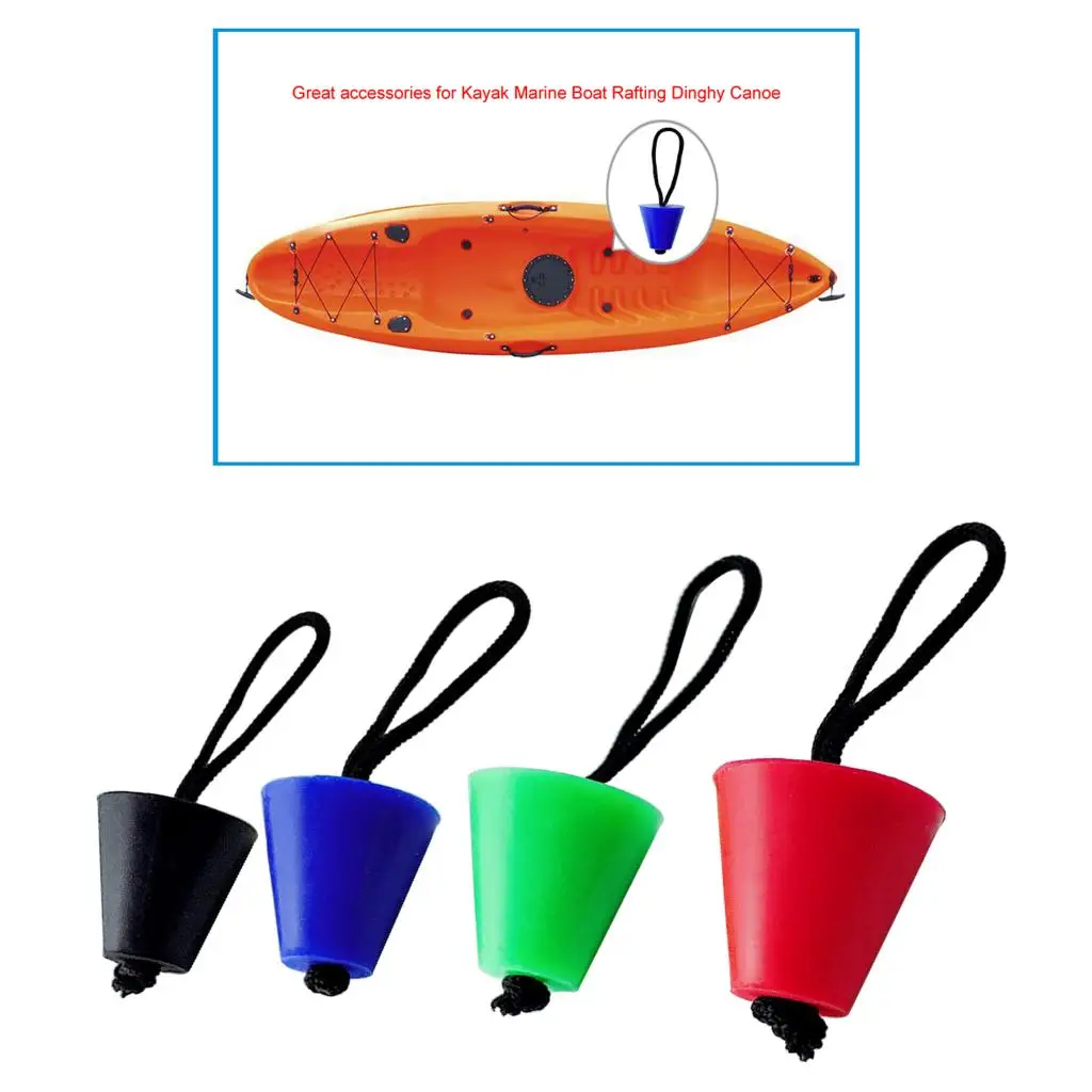 4pcs Universal Kayak Scupper Plug Canoe Drain Holes Plugs Replacement Silicone