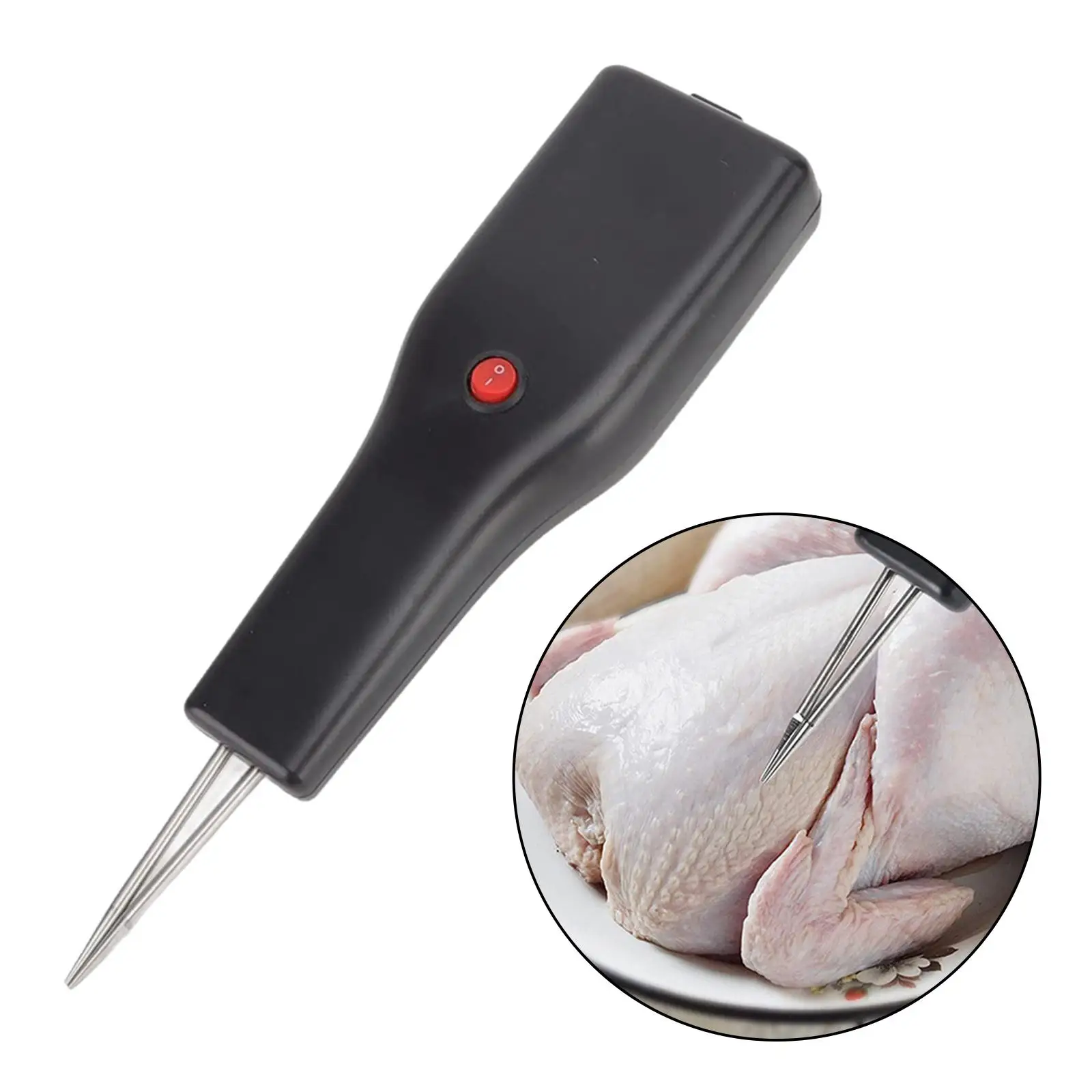 Handheld Electric Poultry Plucker Short Hair Removal Machine Feather Plucking for Outdoor Home Kitchen BBQ Traveling
