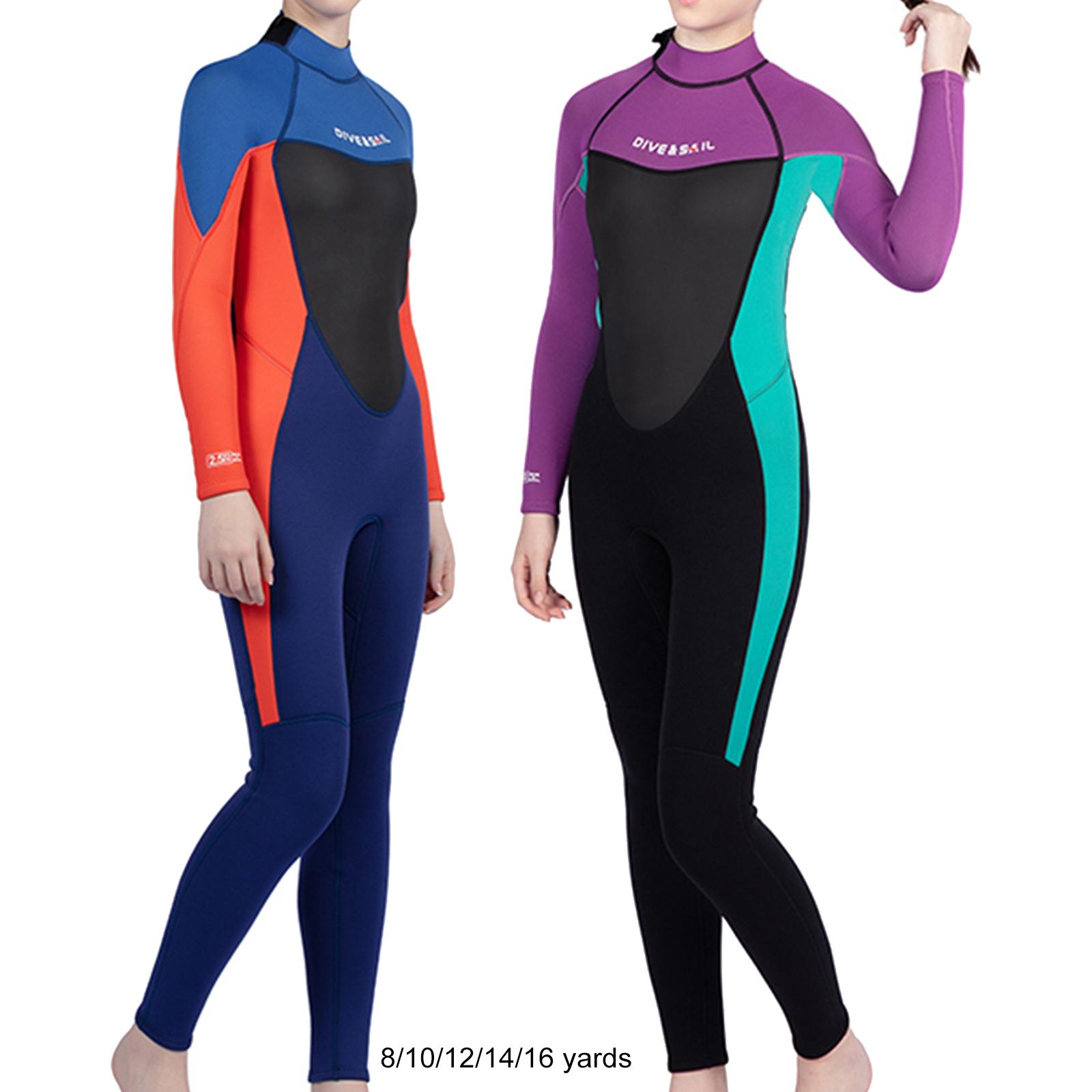 Kids Wetsuit 2.5mm Neoprene Thermal Fullsuit for Snorkeling Kayaking Surfing