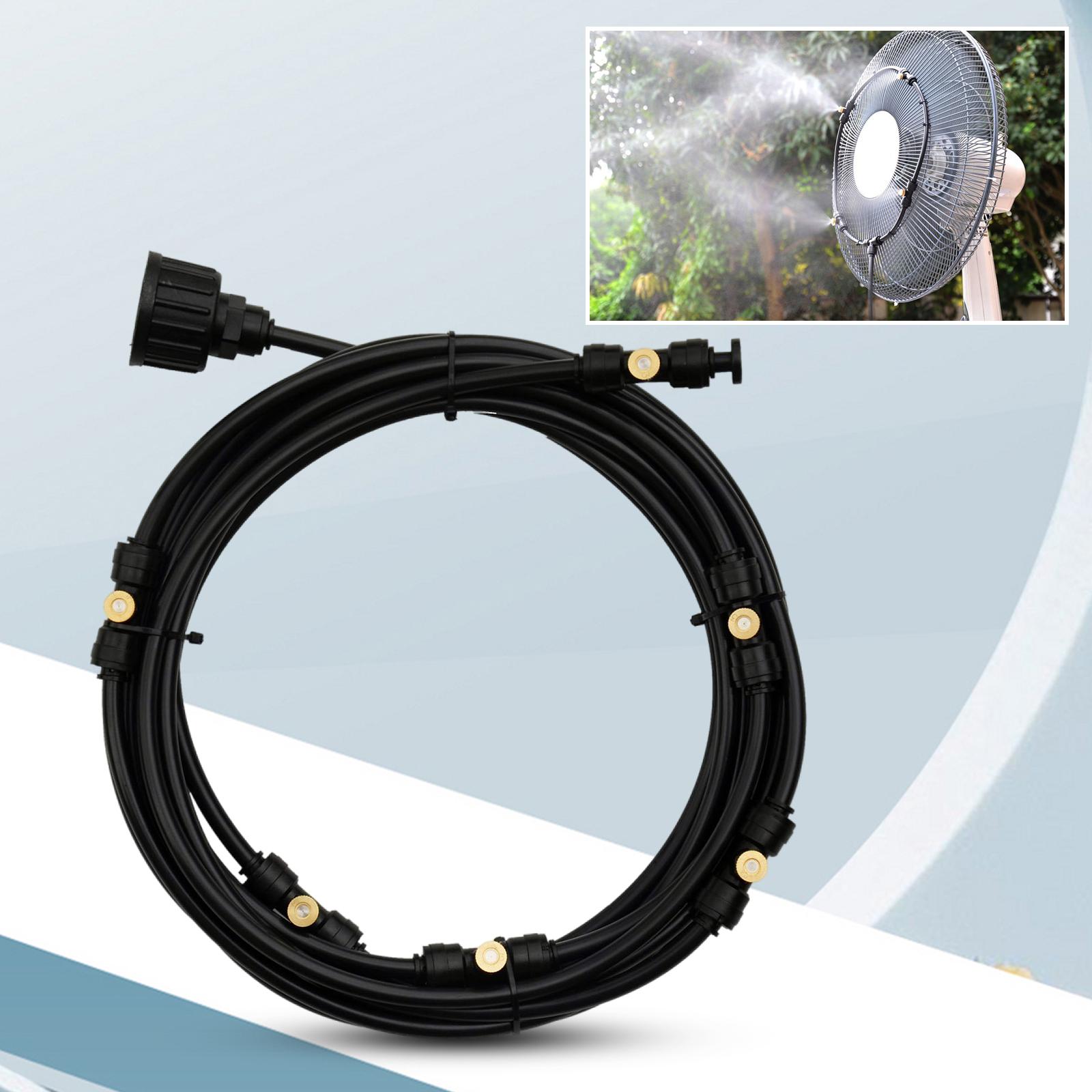 Misting Cooling System Water Mist Hose DIY Kit 20ft (6M) Misting Hose Outdoor Mister for Backyard Waterpark Trampoline Garden