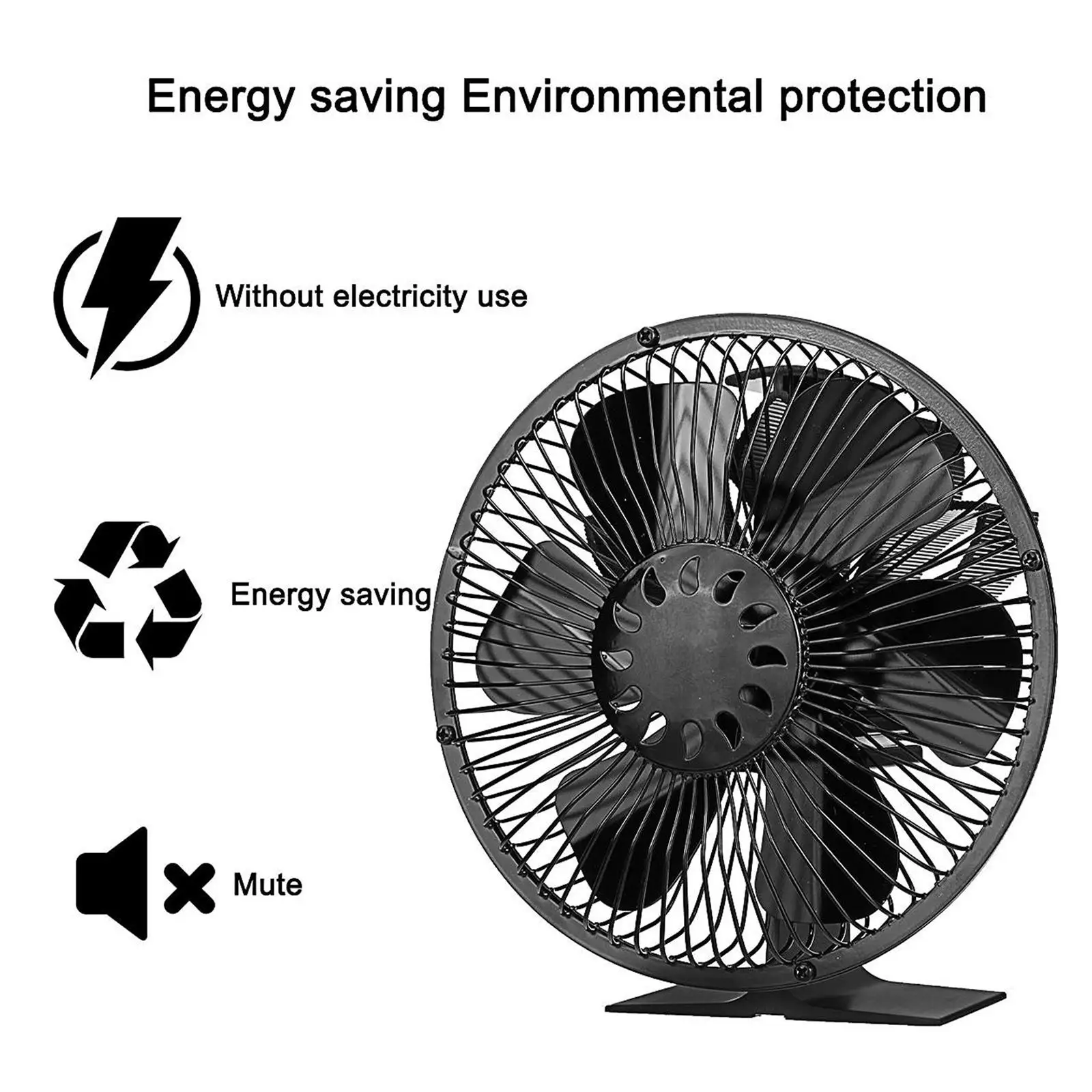 Powered Fan 6   Distribution Efficient Fireplace Fan for 