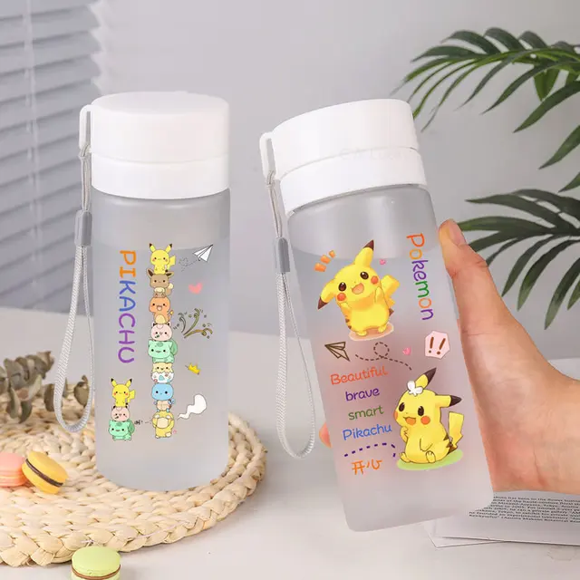 600ML Pokemon Pikachu Spray Bottle Boys Large Portable Travel