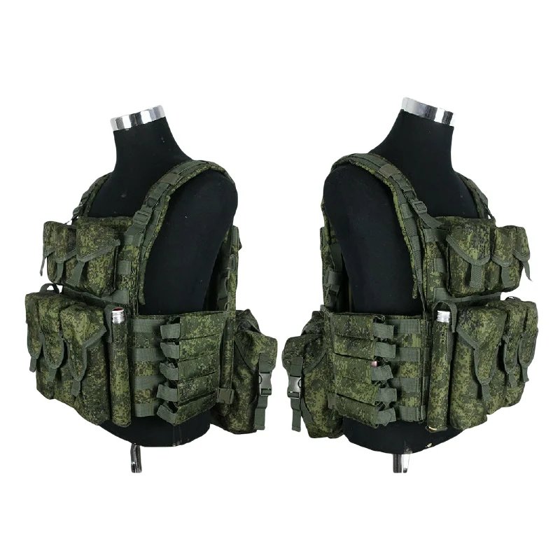 Lightweight Modular Russian 6b46 Tactical Vest Body Armor + AK