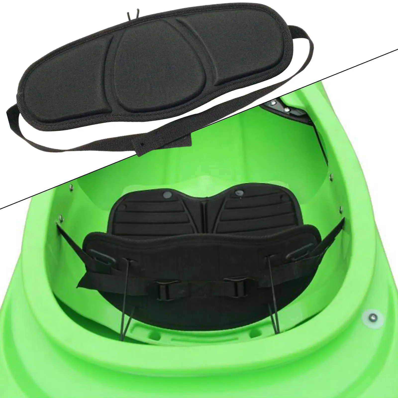 Adjustable Kayak Seat Cushion Backrest Boat Seat Pad Comfortable Canoe EVA