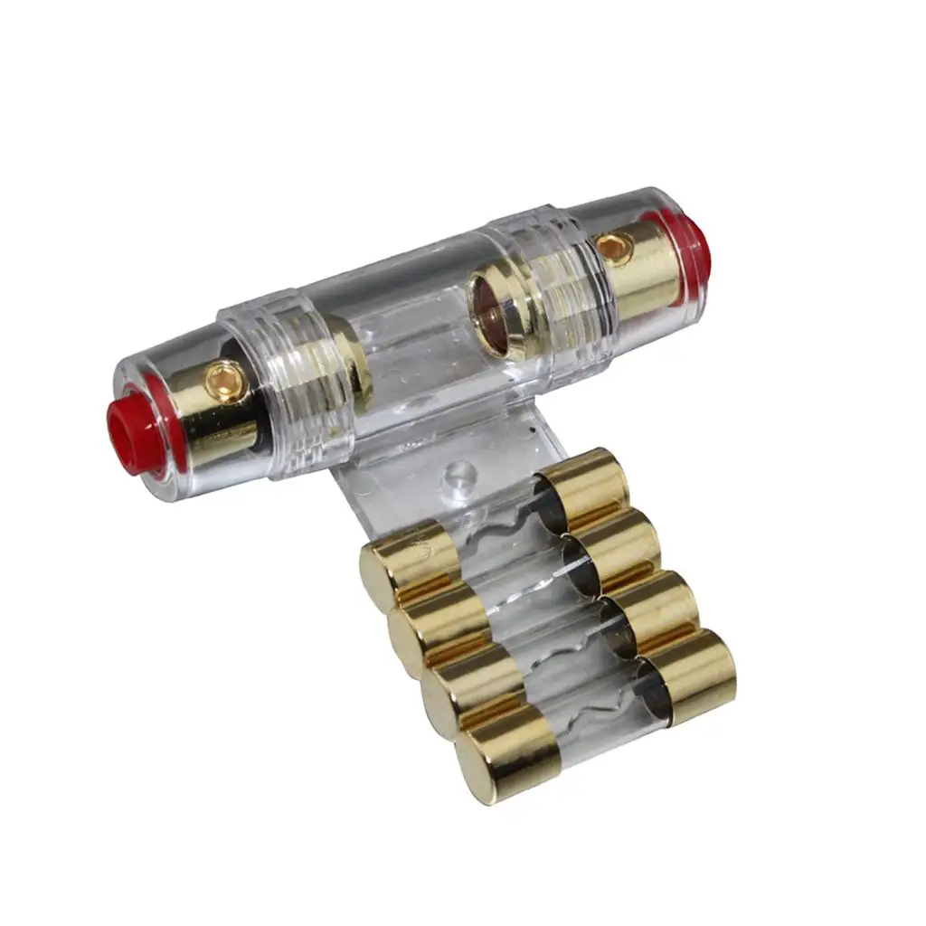 4 Gauge Fuse Holder for Car Audio Installation with 40A WonderFuse Gold Plated for Conductivity