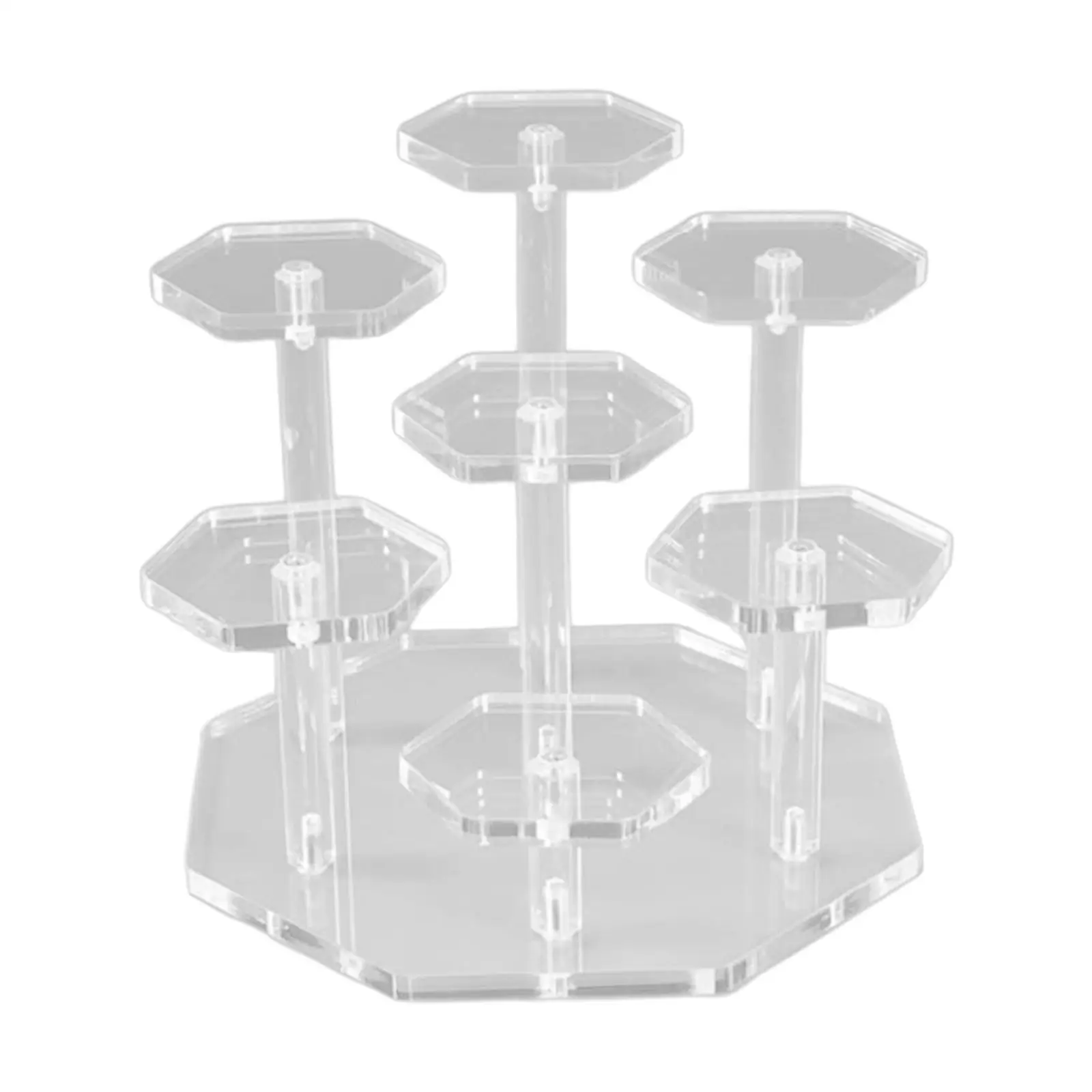 Display Stand Display Risers Collectibles Display Stand Acrylic Risers Organizer Holder for Toys Dessert Desktop Dolls