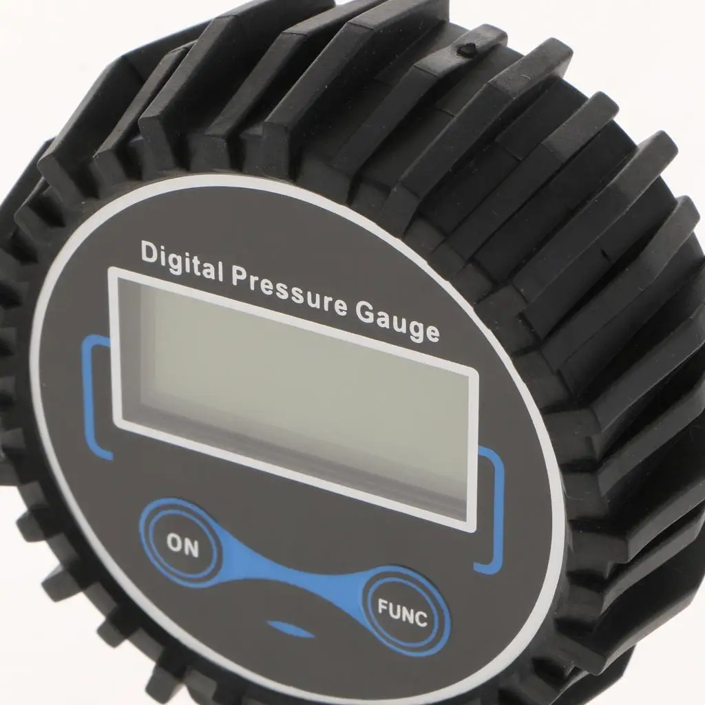 2X Digital Tire Pressure Gauge 200PSI Air Release Inflator Tire Tread Black
