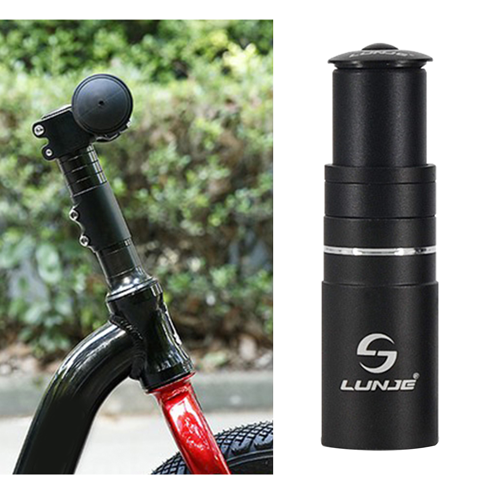 Bike Fork Stem Handlebarr Extender 28.6mm Extension Up Handlebar