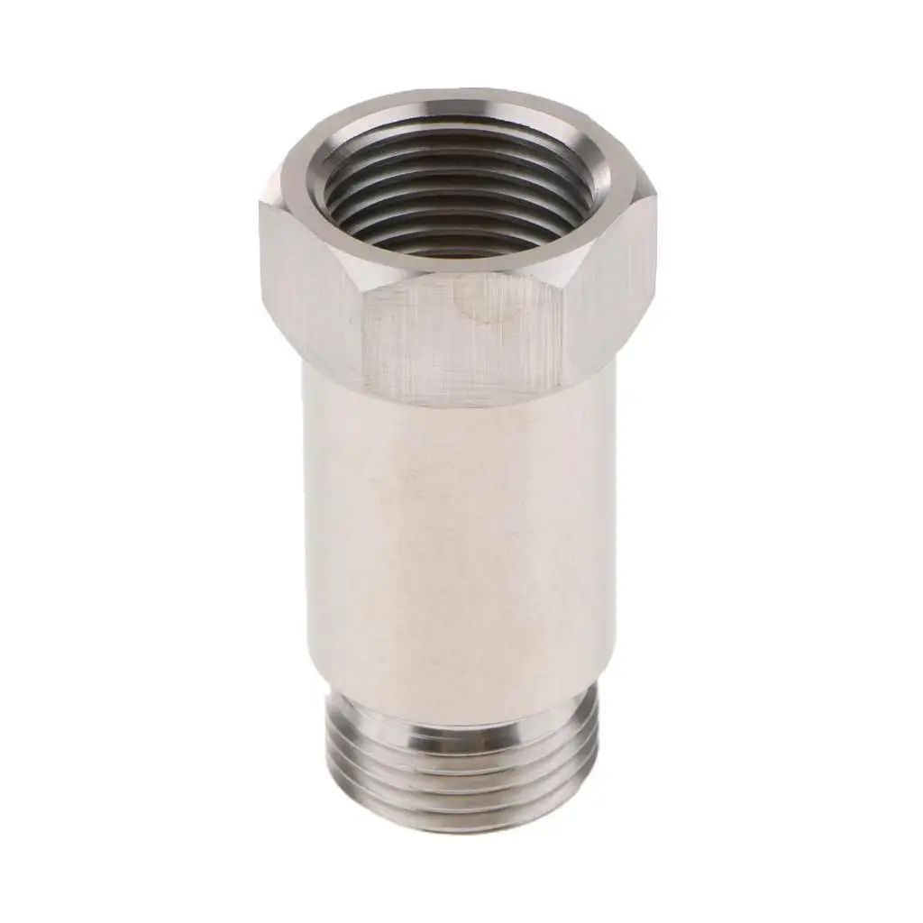 1 Set Stainless Steel M18x1.5mm Sensor Bung Extension Adapter