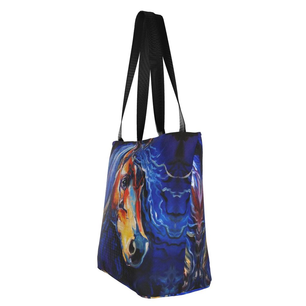 Abstrato Cavalo Arte Mercearia Shopping Bag Impressão