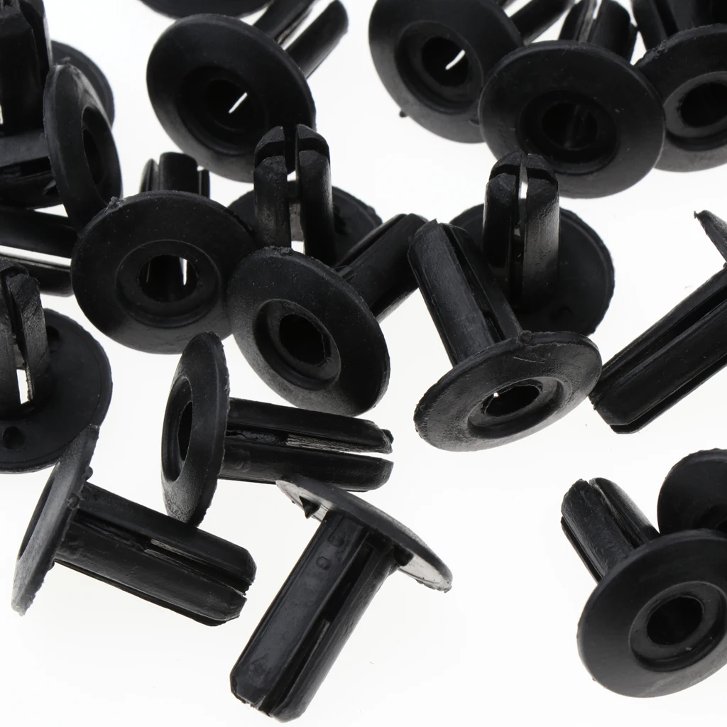 500Pcs Car Plastic Rivets 7mm Hole Dia Fastener  Bumper Push Pin Clip