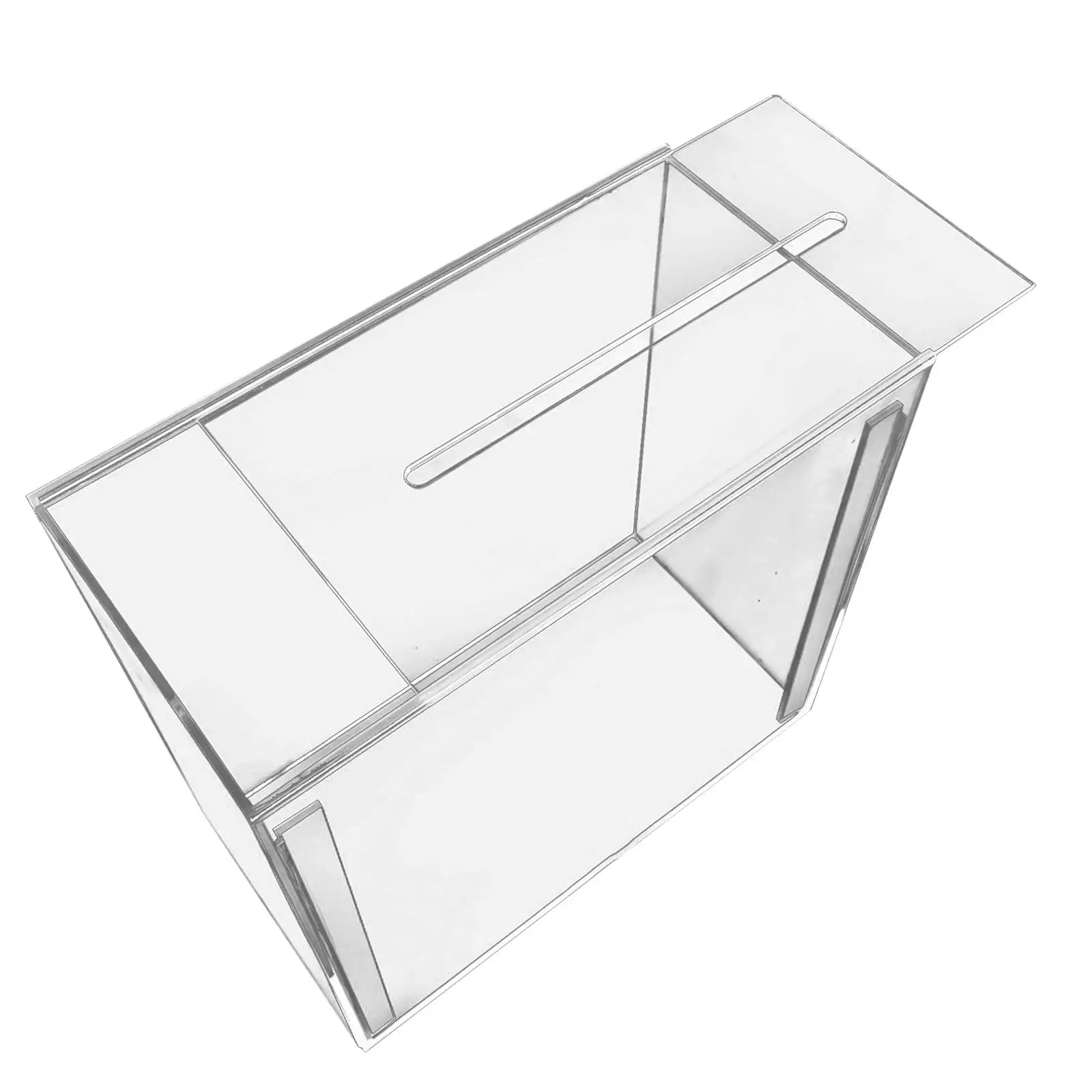 Clear Acrylic Wedding Cards Box with Slot with Slot Gift Box Holder Envelope Card Box for Wedding Reception Ceremony Anniversary