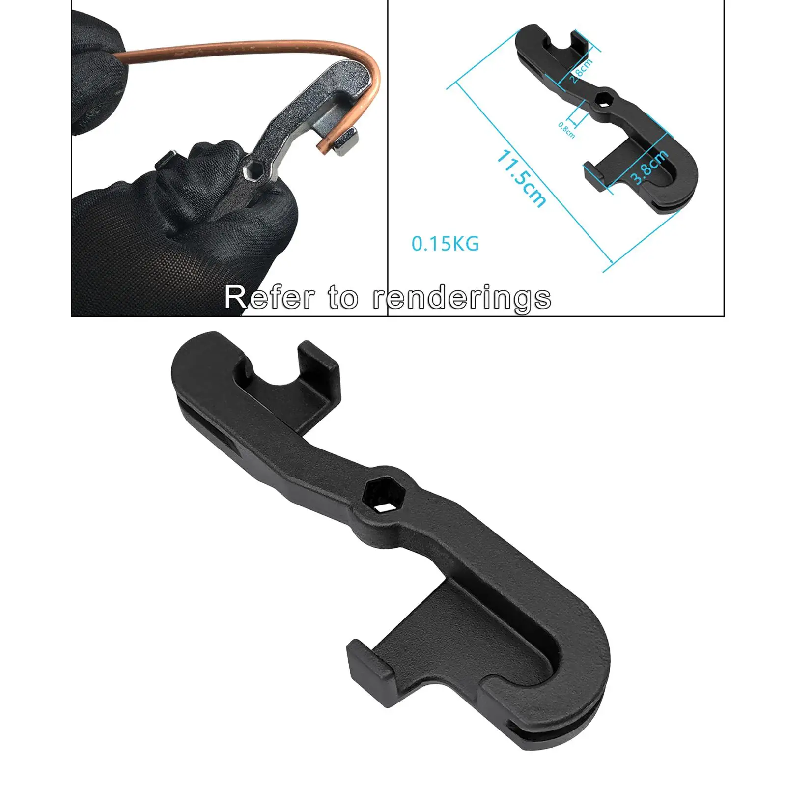 Brake Pipe Bender Hand Held Tool 2 different Bend Options (Standard 5mm Pipe)