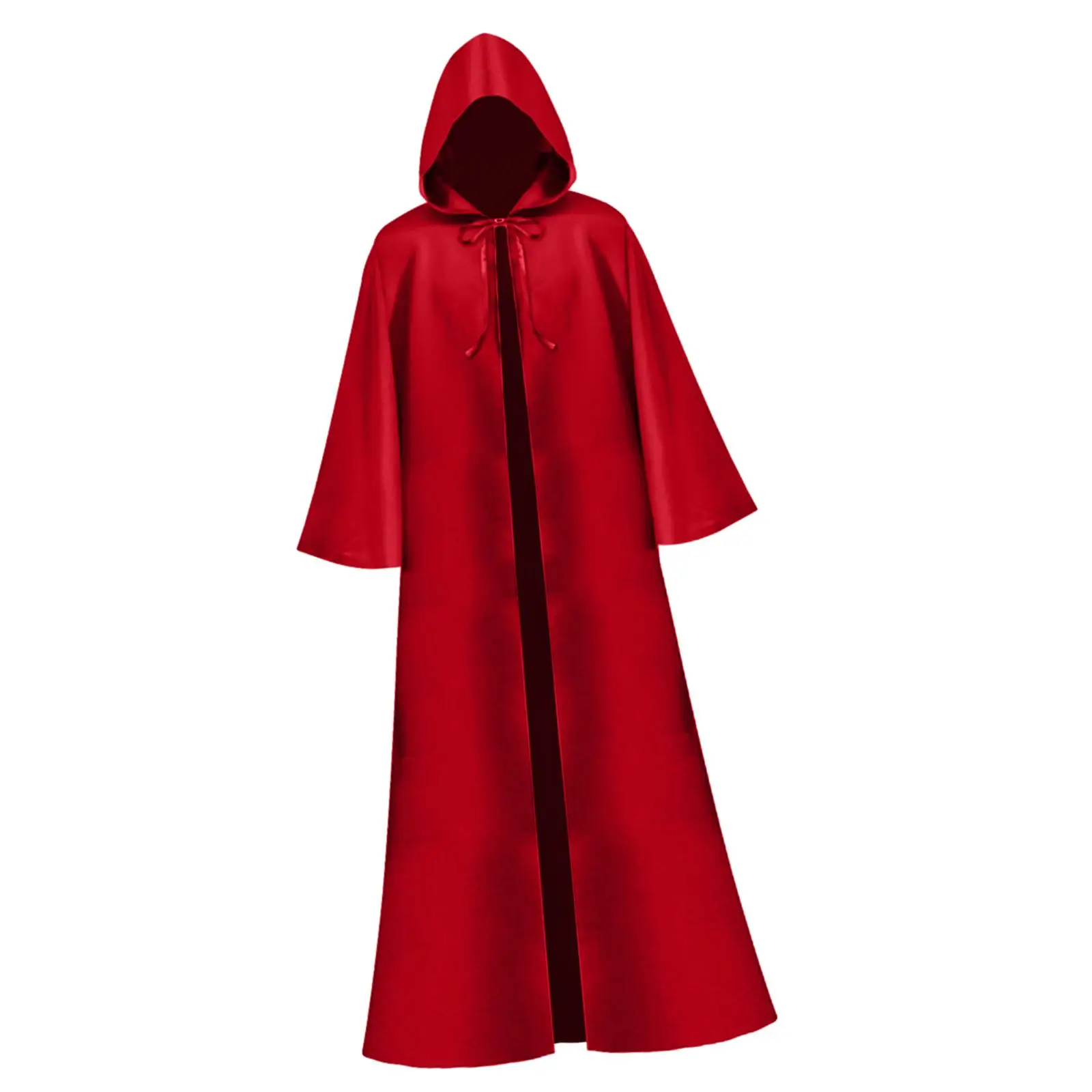 Halloween Cloak Cowl Full Length Witch Cape Robe Cosplay Cape for Easter Punk Party Fancy Dress Party Carnival Vintage Gathering